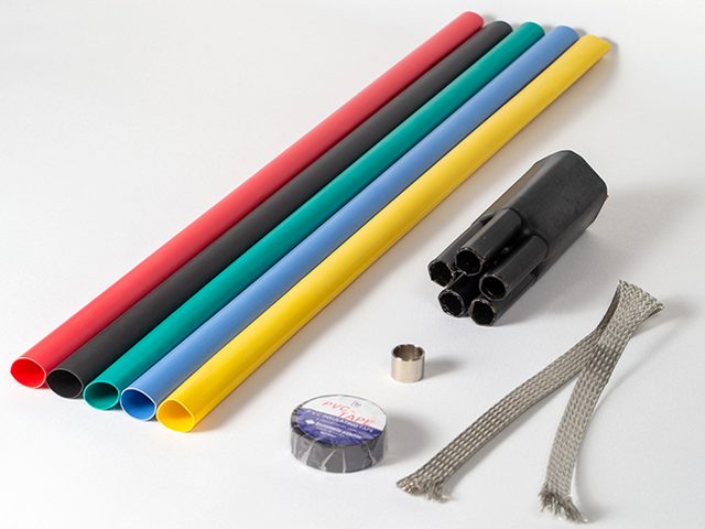 Termina&ccedil;&otilde;es termorretr&aacute;teis internas 1KV-5core